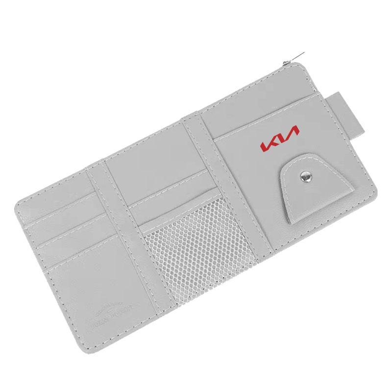 1Pcs Car Sun Visor Point Type Multi-function Storage Bag Car Accessories For Kia Rio Sportage R K3 K4 K5 K6 K7 K8 Ceed Sorento Cerato Soul