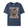 Hold On Im Overstimulated Raccoon Funny Men Women Streetwear Men Fall T Shirts For Men