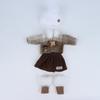 1 Set 1/6 Doll  Outfit Kit 30Cm Doll Clothes Pretty Dress Hat Winter Coat Girl Toy Gift Doll Accessory No Shoes And Doll