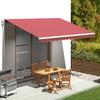 Burgundy Red Awning Cover 4.5 X 3.5 M