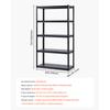 SucceBuy 5-Tier Garage Storage Shelves 2000 lbs Adjustable Metal Shelving Utility Rack Shelf for Kitchen Warehouse Basement