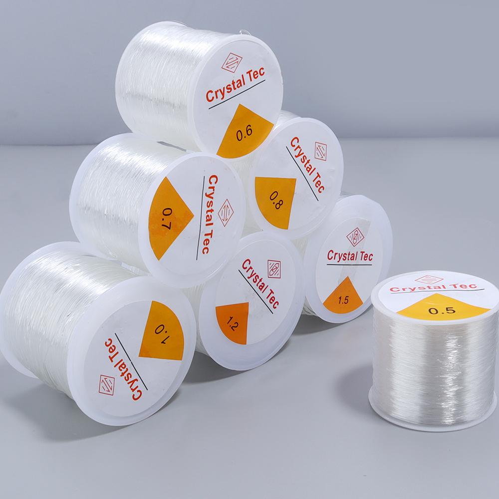 0,4-1 mm Kristall Elastische Schnur Dehnbares Seil Perlenfaden Schnüre Fäden Für Schmuckherstellung DIY Handgemachtes Perlenarmband Zubehör