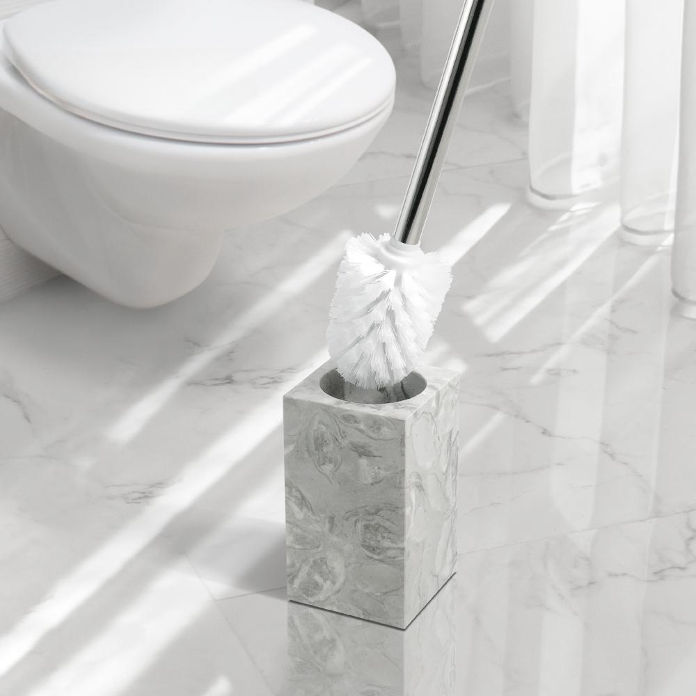 European Style High Quality Marble Toilet Brush Long Handle Cleaning Brush Bathroom Accessories Toilet Brush Toilet Decoration