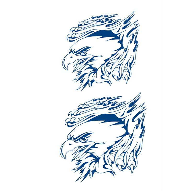 7 sheets tattoo stickers Elk Whale 11x18cm seal arm sticker waterproof Halloween holiday party