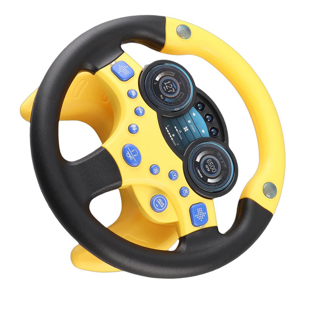 Simulation Steering Wheel Children Early Education Initiation Toy with Base Birthday Gifts