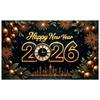 2026 New Year Display Golden Balloons Happy New Year Banner Year 2026 Banner Sparkling Effect For Holiday Event