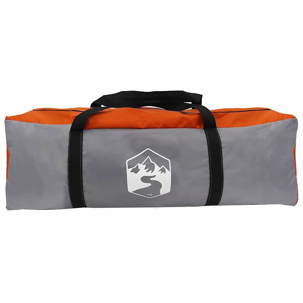 5 Person Tunnel Tent in Grey and Orange 805 x 405 x 211 cm