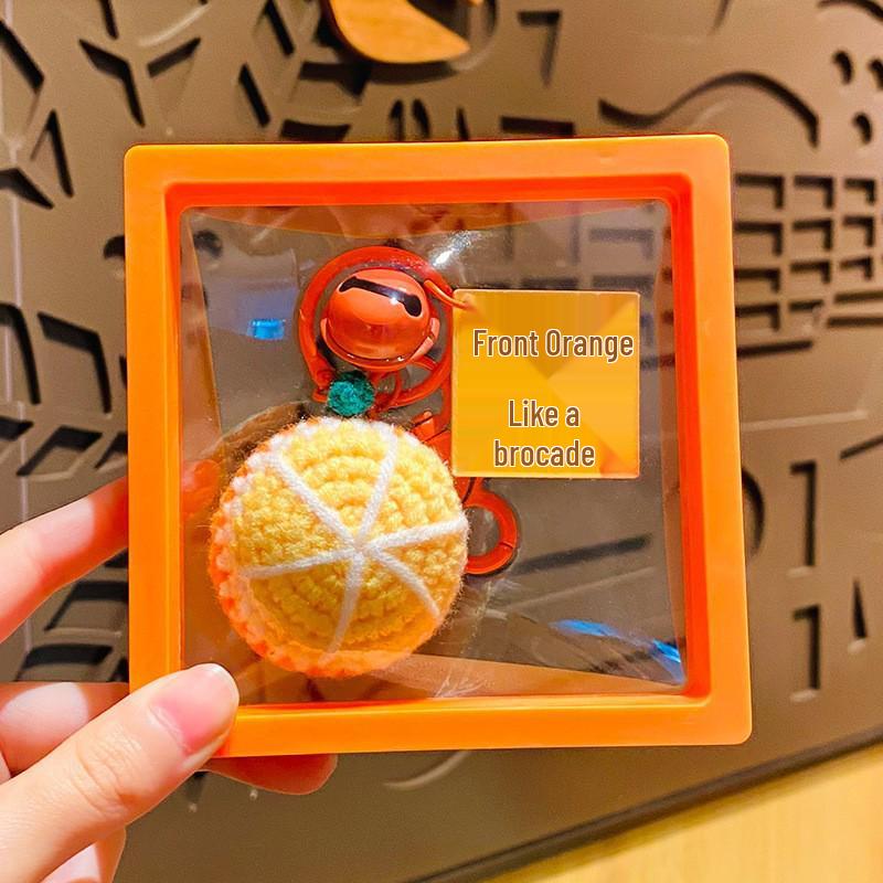 Creative Sunflower Crochet Plush Keyring Backpack Charm - Gold, Small Gift