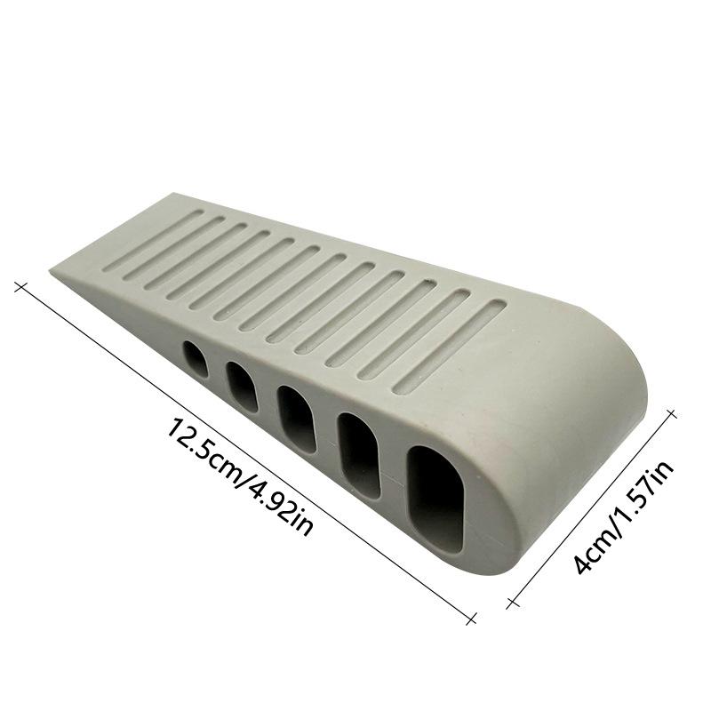 Rubber Door Stopper Reusable Shock Absorbent Block Wedge Doorstops Door Handle Stopper Home Office Door Anti-Collision Stopper