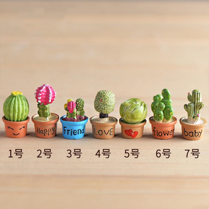 Resin Plant Ornaments Diy Assembly Micro Landscape Decoration  Ornaments