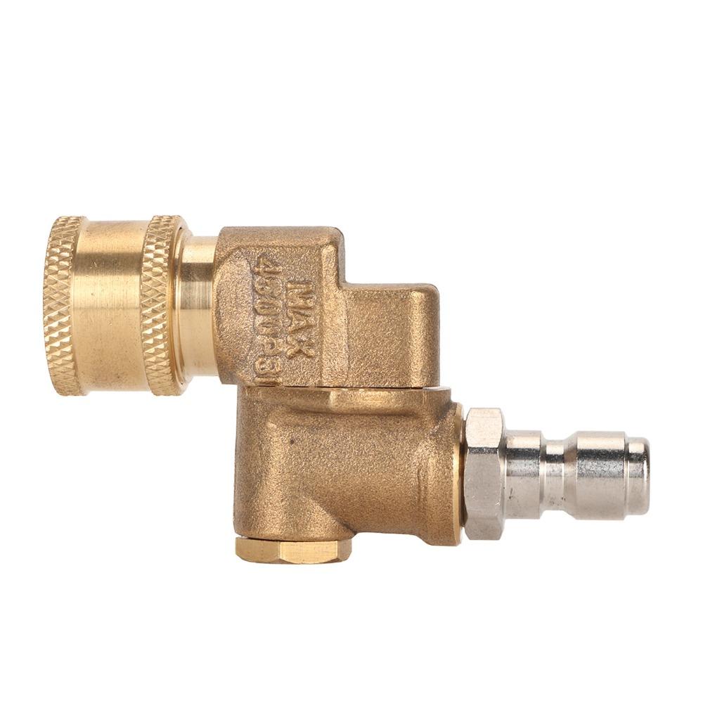 4500psi Pressure Washer Pivoting Coupler 4500 PSI 5 Angles 180 Degree Quick Connecting Pivoting Coupler 7 Angles 240 Degree
