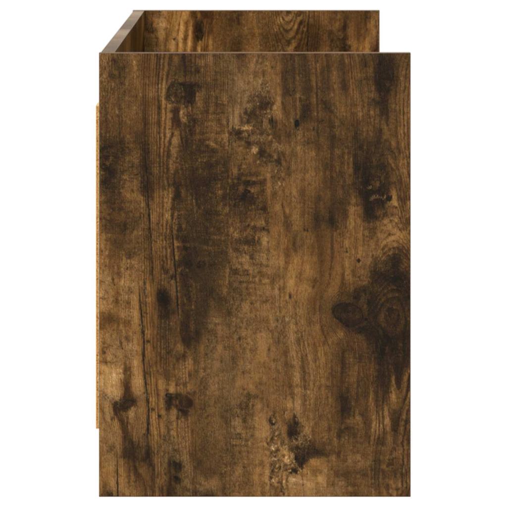TV Cabinet 135 x 33 x 47 cm Smoked Oak Wood Based Material