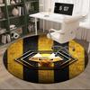 1PC round rug Powerful Symbol Design Printed Round Area Rug ,Rug For Home Office, Round Chair Rug, Decorative Carpet Fan gifts Christmas gift