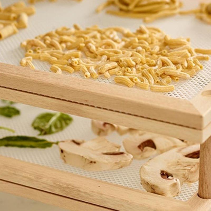 Rectangular Drying Stand for Home Italian Pastas Herbs Easy Storage