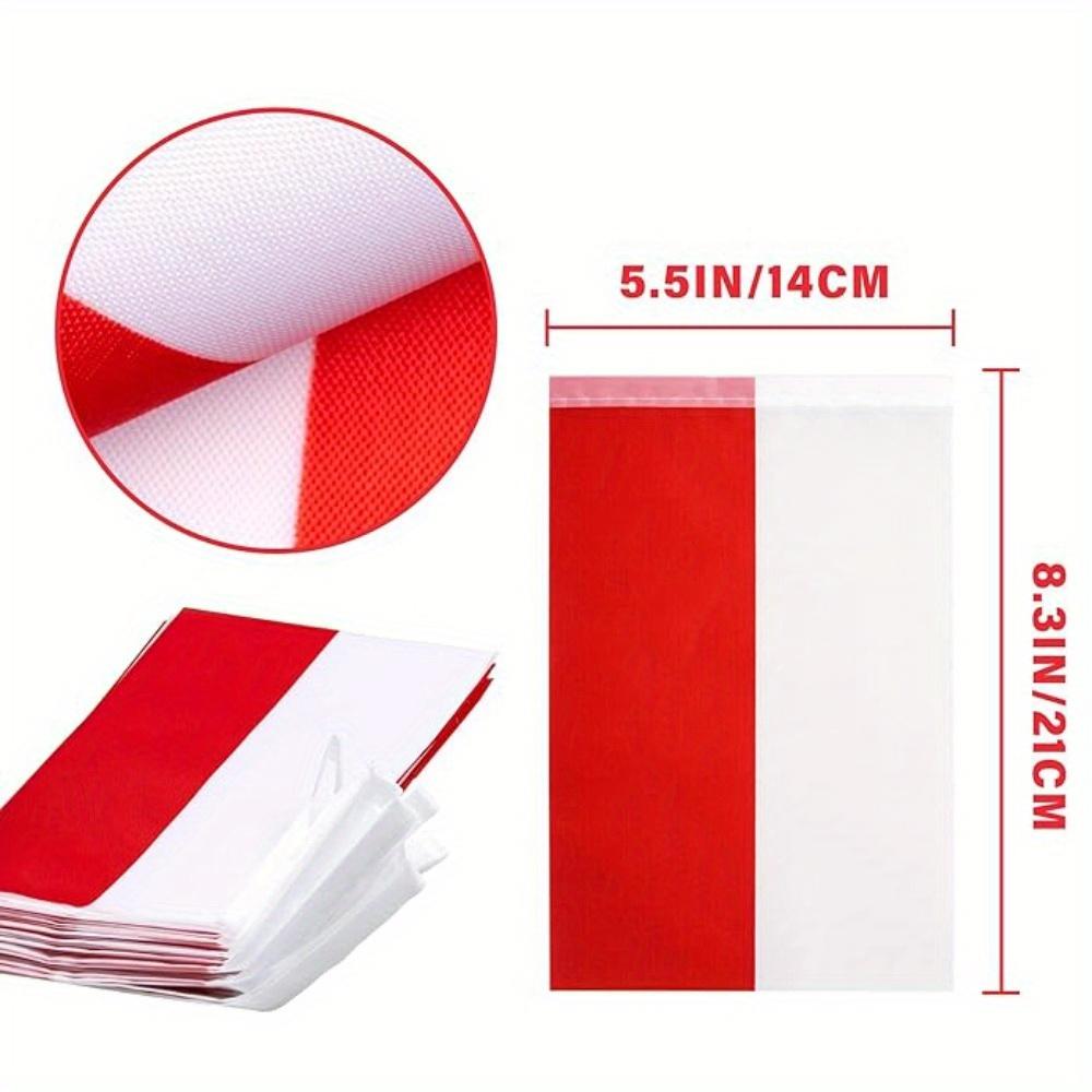 10M (32.8ft) Polish Flag String Flag Holiday Decoration Hanging Flag Pull Flag