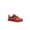Autumn new low-top soft-soled casual board shoes outdoor wear-resistant sports shoes natal year red flat heel