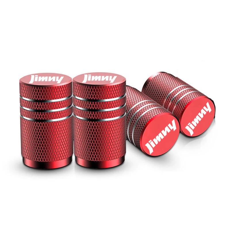For Suzuki Jimny 4pcs Car Wheel Tire Valve Caps Tyre Stem Covers Airdust Waterproof Accessories