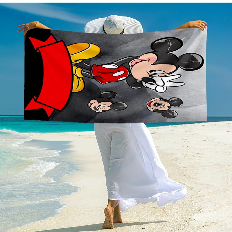 Ultra-Soft Beach Towel with Mickey Theme,Ideal for Pool - Camping, Diving - Perfect Travel Essential, Vibrant Beach Towel.
