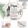 2D Flat Father's Day Themed Aluminum Decorative Signs and Plaques In Various Sizes. Featuring A Spanish Father-son Silhouette, These Are Ideal for