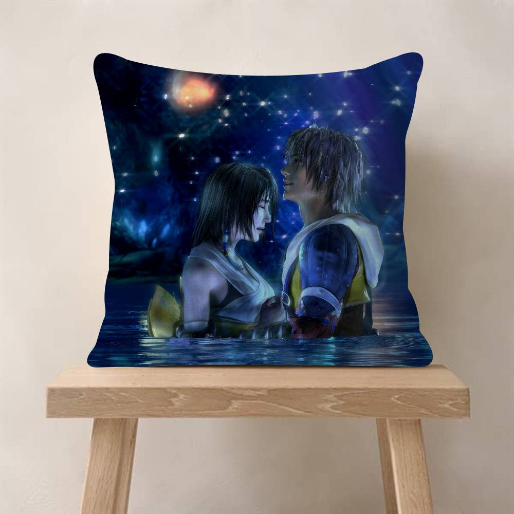Pillow Gift Home Office Decoration Bedroom Sofa Car Cushion Cover Case 45X45 Game F-Final F-Fantasy X
