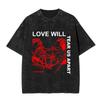 Camiseta Gráfica del Álbum Crybaby del Rapero Lil Peep Camiseta Oversize Lavada Vintage Ropa para Hombre y Mujer Algodón Manga Corta Te 2165