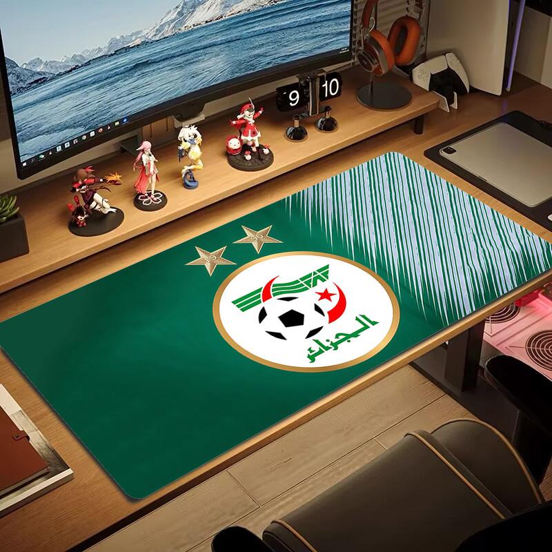 Algeria National Football Team Print Cushion Non-slip Laptop Tablet Big Mousepad XXL Mat Mini PC Playmat With Lock edge