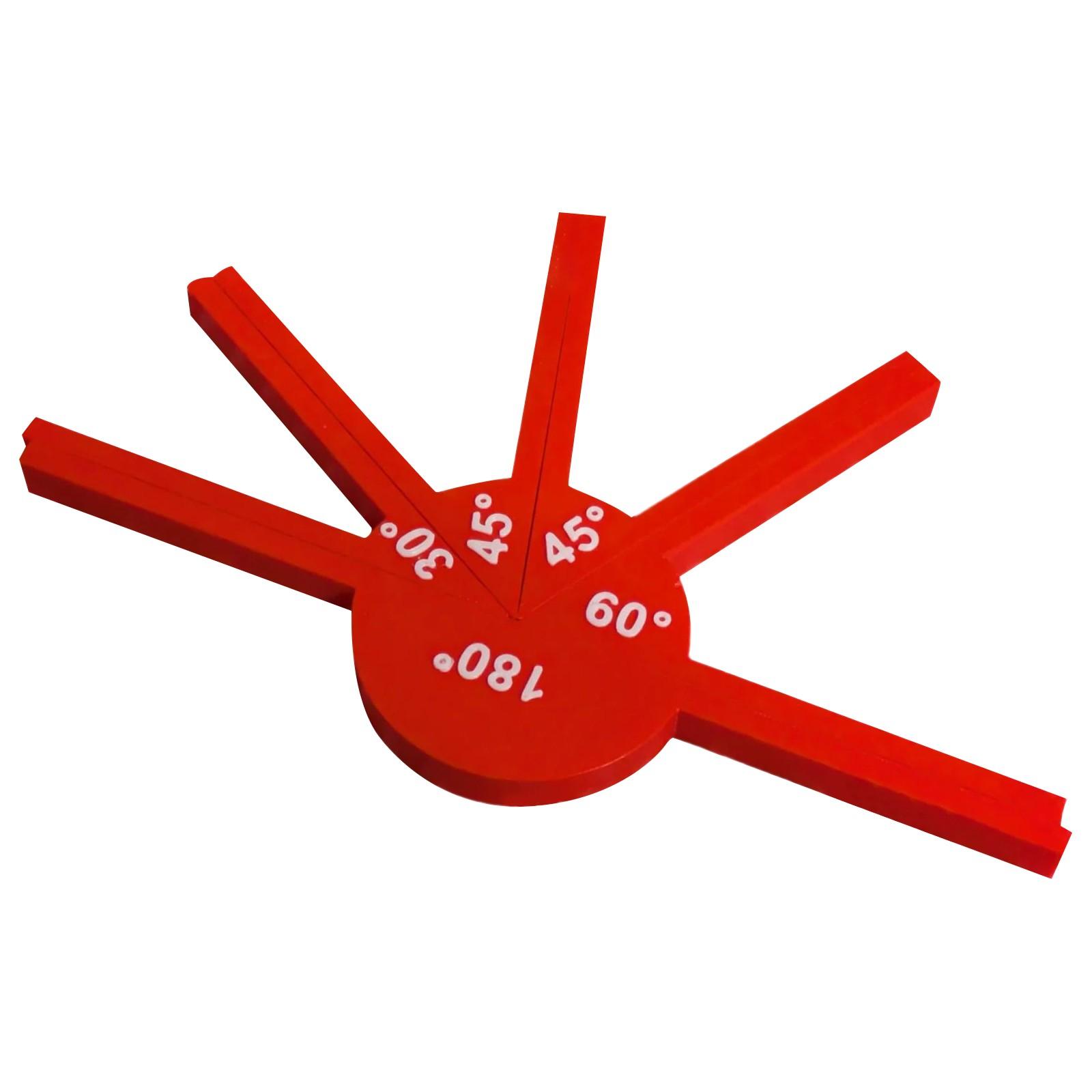 

Математические учебные пособия Инструменты для измерения углов Инструменты для демонстрации геометрических углов Пластиковые для обучения Учебные пособия для обучения углам One Size красный