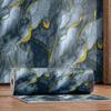 Gold-Plated Marble-Style Waterproof Wall Stickers for TV Backgrounds