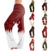 Women's Casual Christmas Printed Pajama Pants Loose Fit Sleepwear for Home