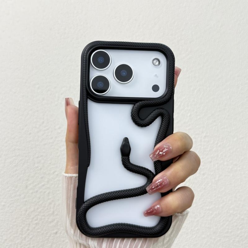 Hollow Out Snake Plating Matte Phone Case For For Iphone 17 Air 16 1 14 Plus 13 12 11 Pro Max Heat Dissipation Back Cover