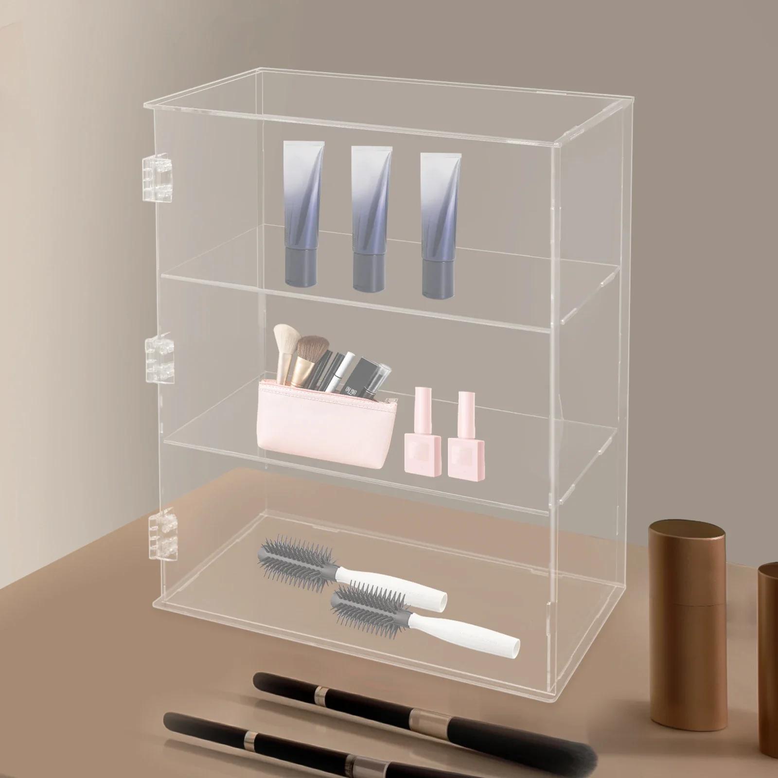 

3-Tier Acrylic Display Shelf High-Transparency Collectible Case Clear Shelf 360° View Easy-Disassemble for Homes Trade Shows United States