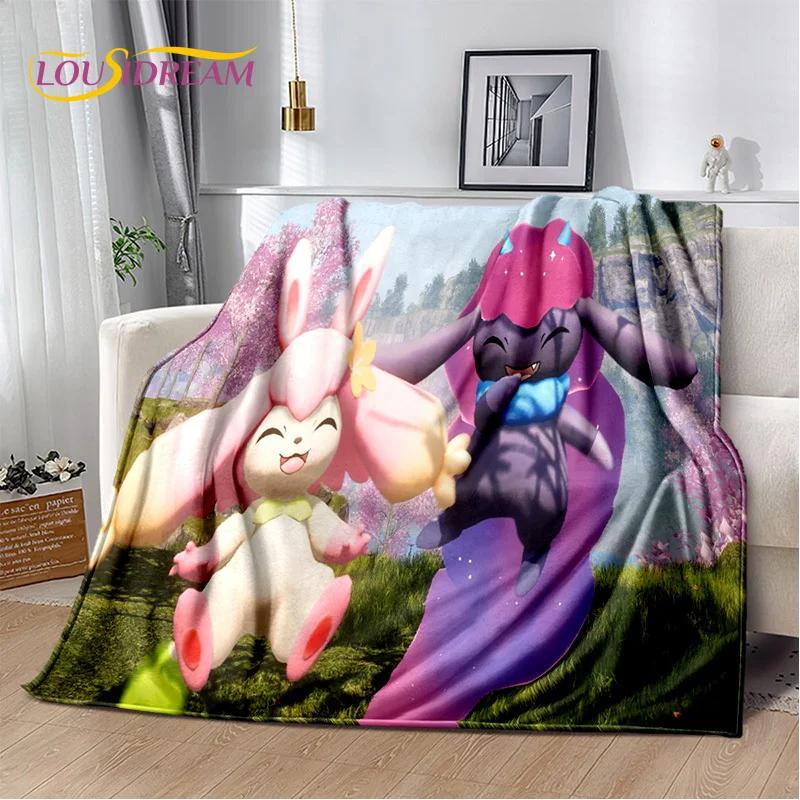 Coperta Palworld Gioco Cartone Animato 3D, Morbida Coperta Plaid per Casa Camera da Letto Letto Divano Picnic Viaggio Ufficio Coperta di Riposo Bambini