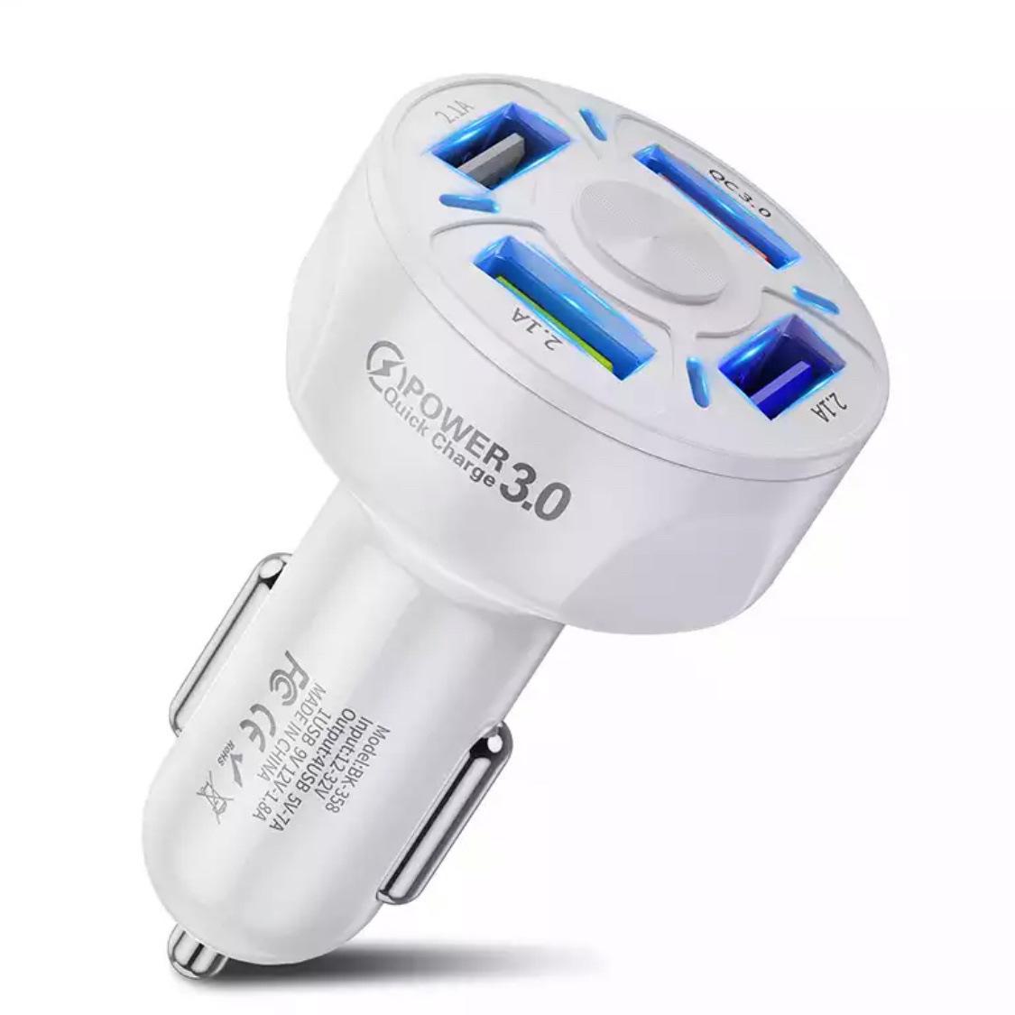 

Автомобильное зарядное устройство 35 Вт 7A QC3.0 4USB для быстрой зарядки - от одного до четырех портов
