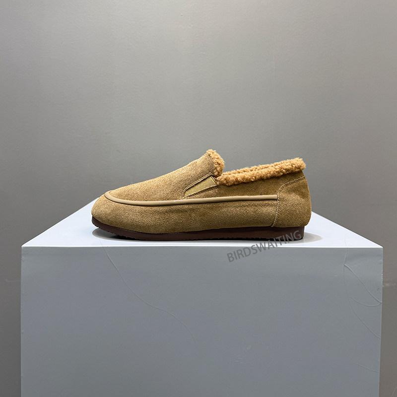 

Winter new lazy comfortable velvet old man cotton casual leather Doudou xl 38 верблюд