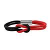 Two Tone Milan Rope Adjustable 8-shaped Knot Bracelet for Couples Creative Stainless Steel Magnetic Buckle Handmade Jewelry