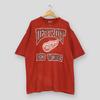 Vintage 1990s Detroit Red Wings NHL T Shirt XLarge Detroit Red Wings Printed Logo Shirt Red Wings American Ice Hockey Tshirt Size XL