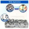 Stainless Steel Flat Washer Assortment Kit (M2, M2.5, M3, M4, M5, M6, M8, M10) - Suitable For Home Decorations& Factory Repairs