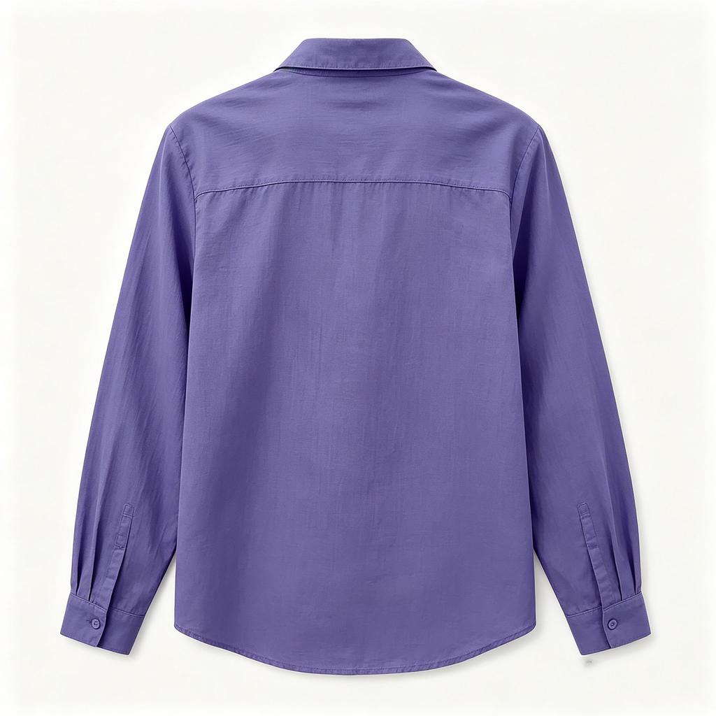 Women's Long Sleeve Button Down Shirt with Pockets for Casual Everyday Wear