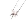Sterling Silver Fireworks Coconut Tree Enamel Pendant Necklace for Women – Luxurious Clavicle Chain Fashion.