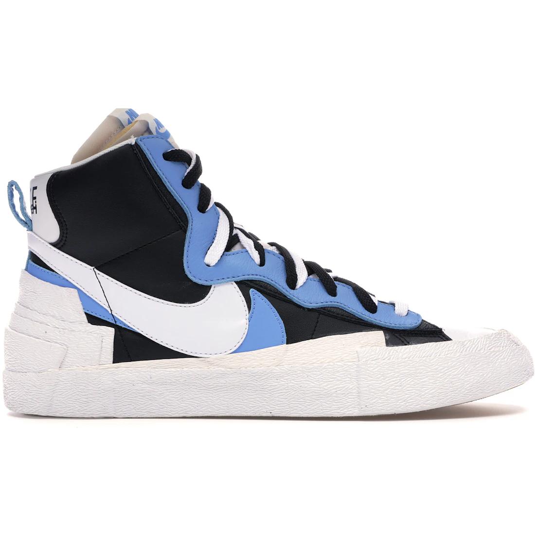 

Кроссовки Nike Blazer Mid sacai Белые Черные Легендарный Синий(БВ0072-001) 35.5