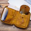 Japanese Men's Retro Short Zipper Wallet Multifunctional Wallet Vertical Wallet