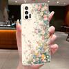 Für Realme X7 Max 5G Hülle X7Max RMX3031 Luxus Schmetterling Blume Klar Weiches TPU Silikon Rückseite Handyhülle Für RealmeX7Max 5G Hülle