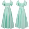 Long European and American Medieval Retro Women's High Waist Dance Dress Cosplay Dress Medieval Dress.