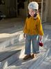 Girls' Two-Piece Korean Cardigan & Jeans Set