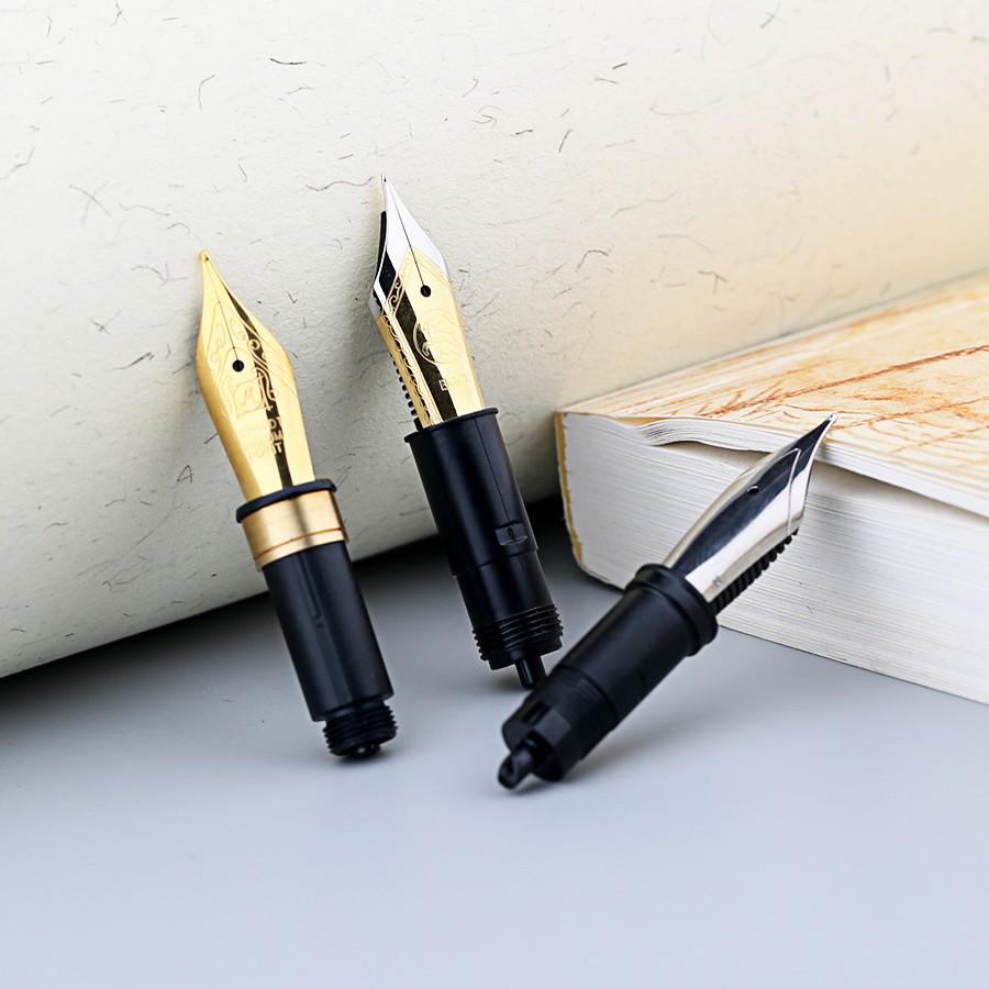 German SCHMIDT Bock Gold-Plated Silver Nib Fountain Pen Set FH241/FH452