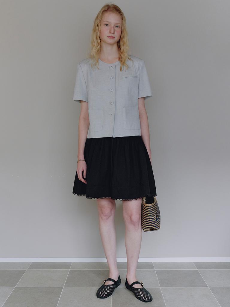 Mwimwieleu Pintuck Banding Mini Skirt Mu2634Sk309M