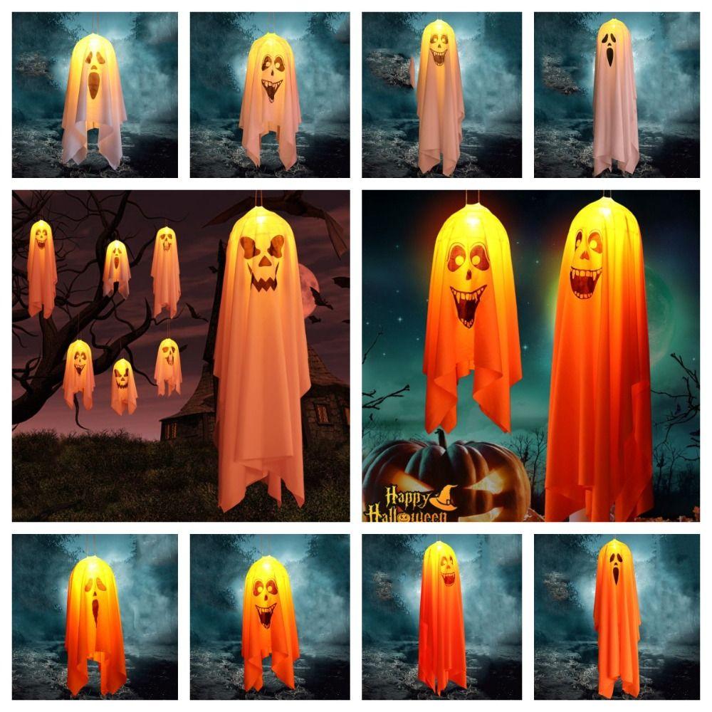 Wind Tunnel Ghost LED Pendant Luminous Halloween Pendant Lights  Venue Layout Props