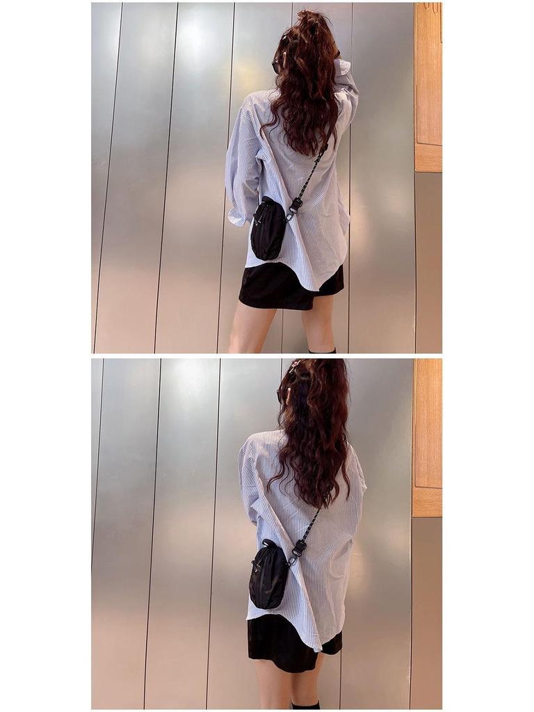 Women's Versatile Mini Crossbody Bag - Fashionable Oxford Cloth Phone and Coin Purse
