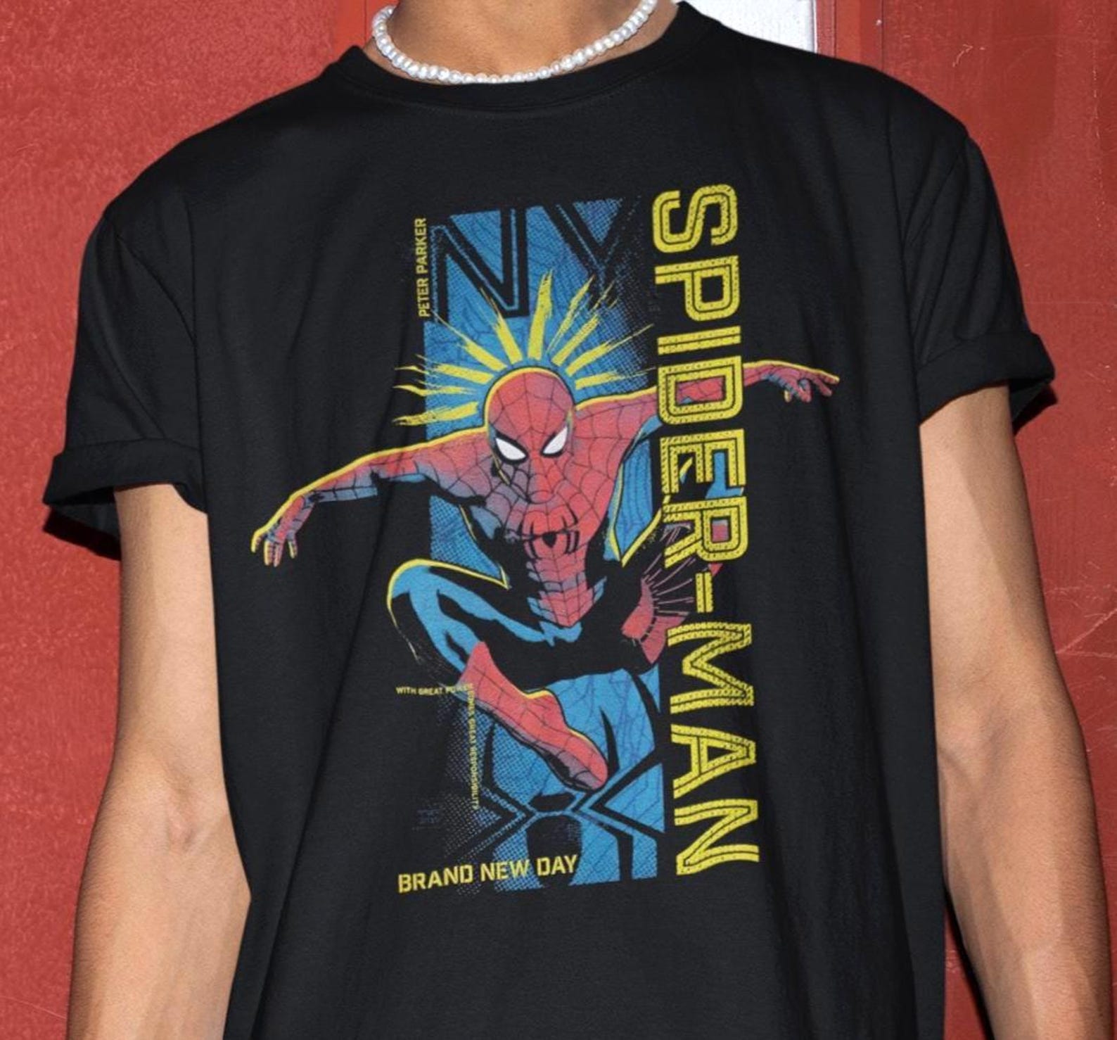 Spiderman Brand New Day Shirt - Peter Parker Shirt,Spiderman Movie Tshirt,Tom Holland Shirt,Spiderman Kids Shirt,SuperHero Shirts 4XL