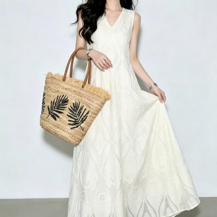 French Design Temperament Vest Skirt Women's Clothing Summer New Loose Light Luxury White Dress Tide